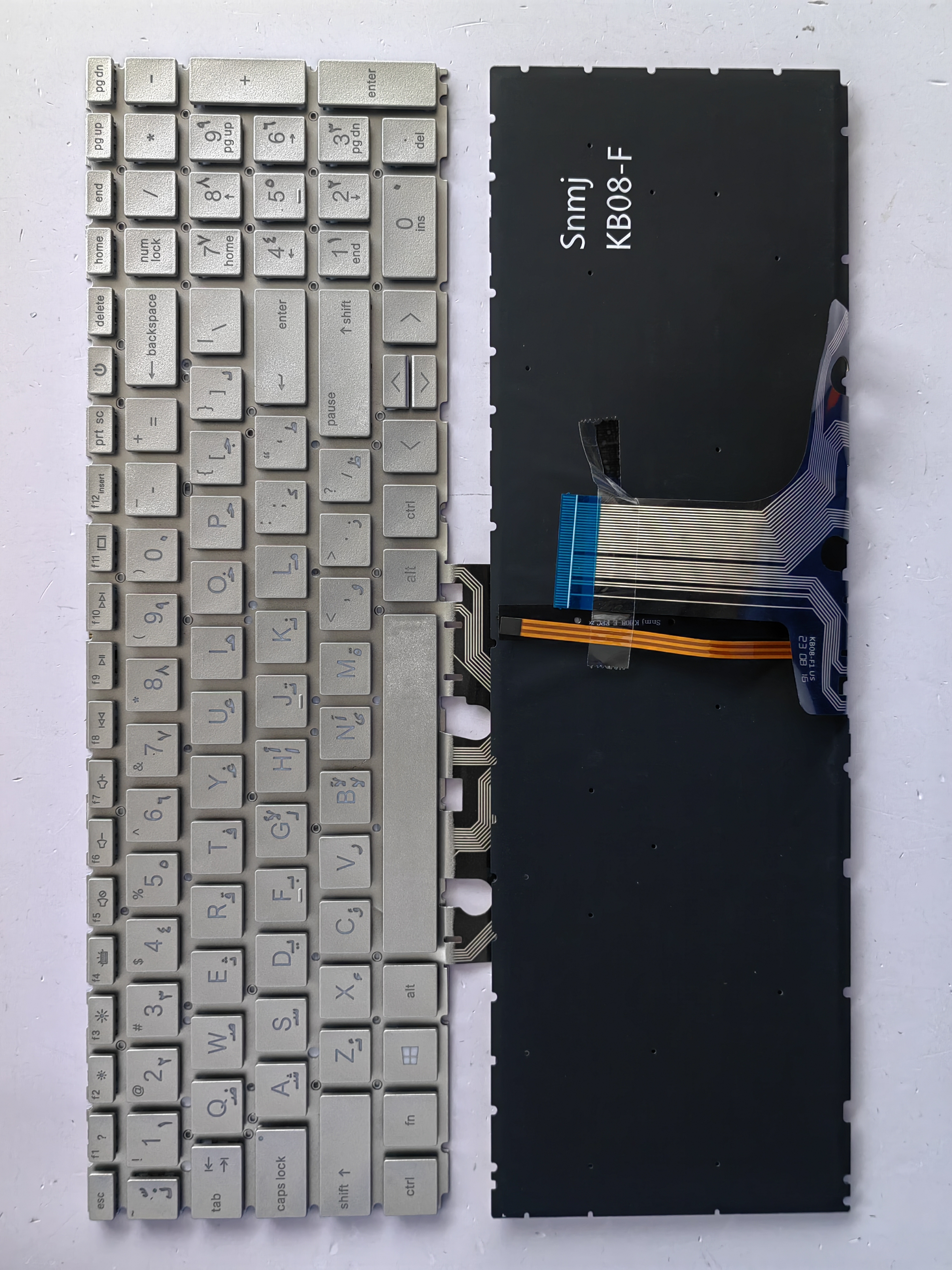 Picture of New Replacement Laptop Keyboard For HP 15-EG/15-EH/15-ER/15M-EH/17-CN/17-CP SILVER Backlit (OEM) AR Layout